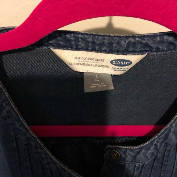 Old Navy Long Sleeve denim button down - Picture 2 of 2